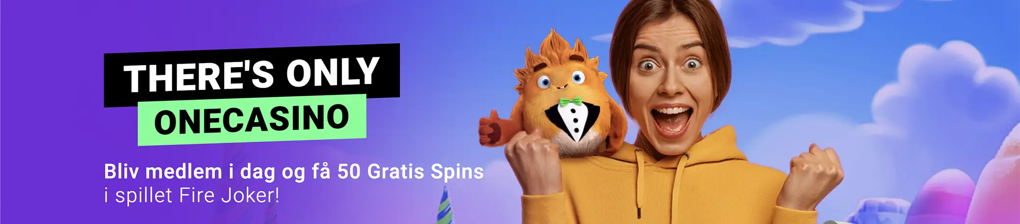 One Casino: Få 50 free spins i velkomstbonus