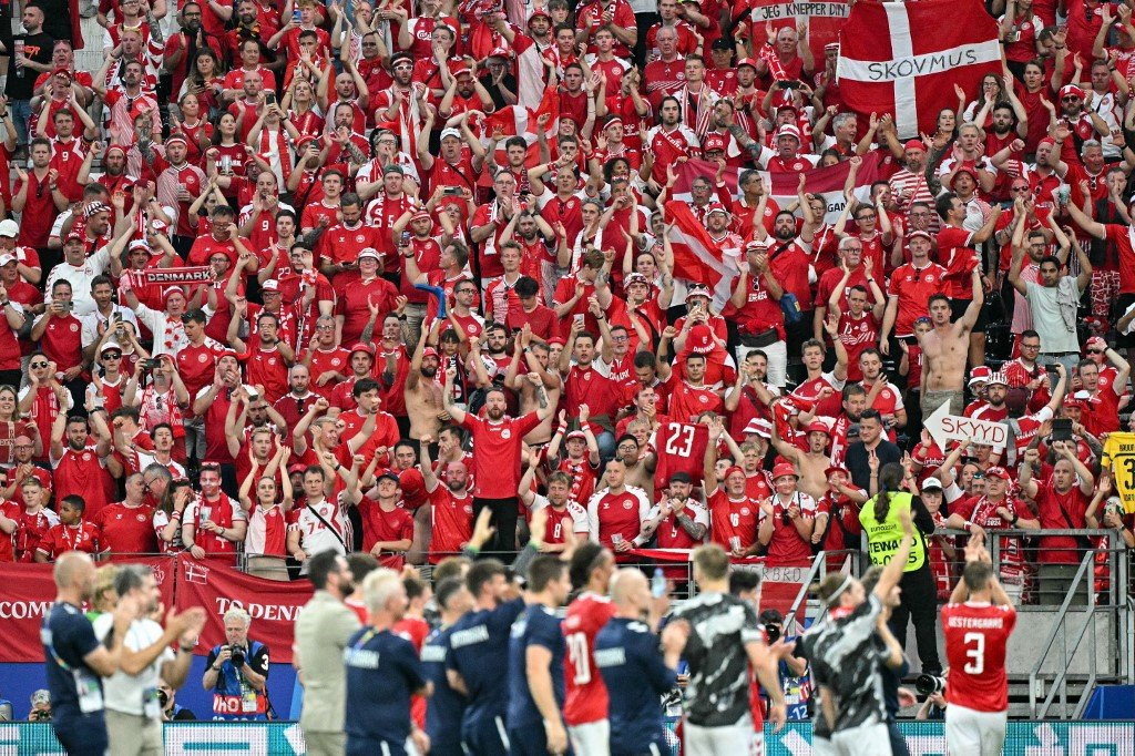 Danske fodboldfans ved EM 2024