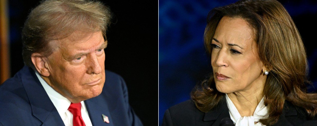 Donald Trump og Kamala Harris